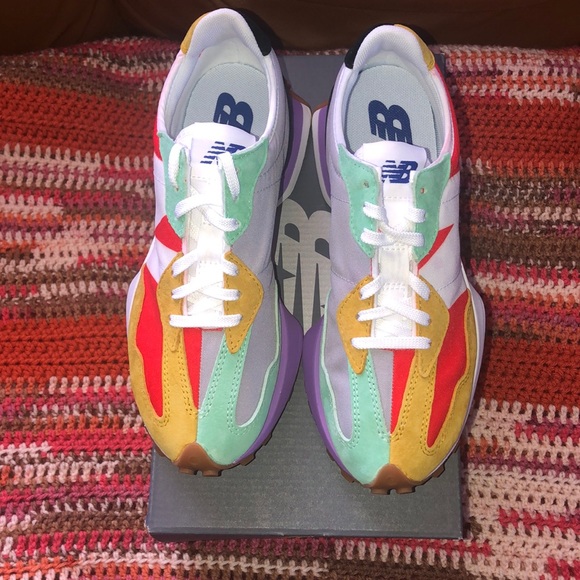 new balance 327 multicolor women's shoe